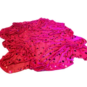 Cerise Sequinned Overlay