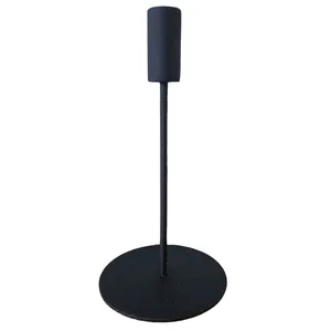 Black Contemporary Candlestick - Tall