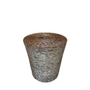 Silver & Gold Barrel side table