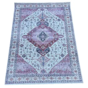Pink & Grey Persian Carpet Rug