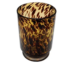 Tortoise Shell Hurricane Vase