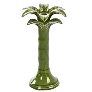 Tall Palm Candle Holder