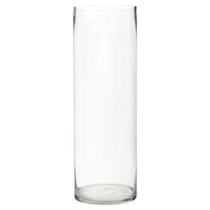 60x20cm Clear Glass Cylinder Vase