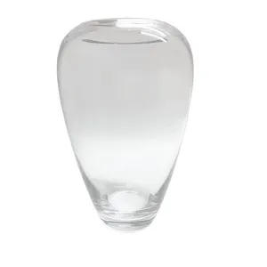 Clear Glass Tulip Shaped Vase