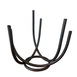Black U Bend Bud Vase