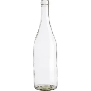 Clear Glass Wine Bottle