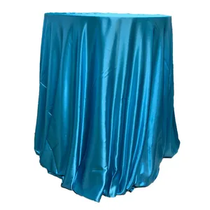 Baby Blue/Turq Taffeta Tablecloth
