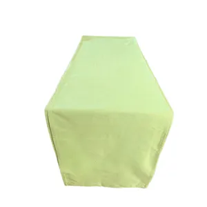 Apple Green Linen Runner
