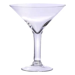 Clear Glass Martini Vase