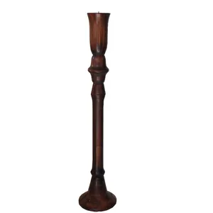  Wooden Natural Candleholder