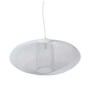White Wire Mesh Pendant