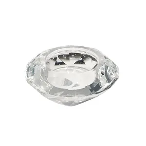 Clear Glass Crystal Tealight Holder