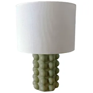 Green Bubble Base Table Lamp