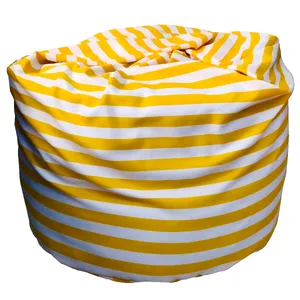 Yellow & White Stripe Bean Bag Covers