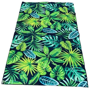 Green Monster Leaf Carpet Rug 