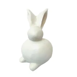 White Small Ceramic Bunny