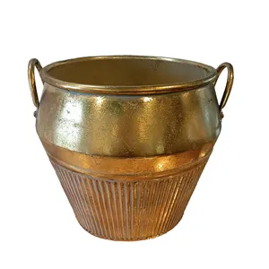 Gold Bali Handled Pot