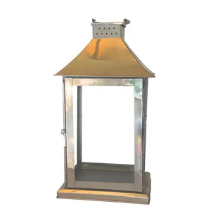 Chrome & Glass Lantern