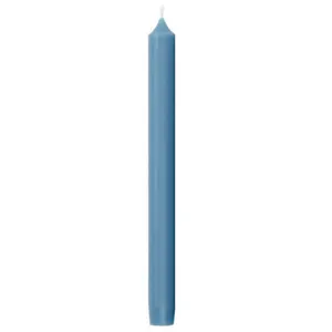 Smooth Azure Blue Tapered Dinner Candles