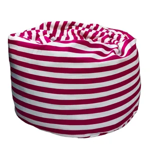 Pink & White Stripe Bean Bag Covers