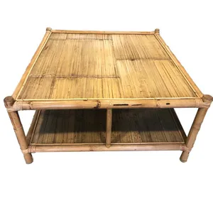 Square Bamboo Coffee Table