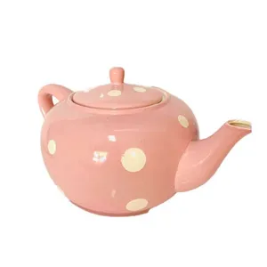 Pink Polka Dot Teapot