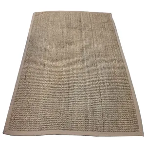 Jute Knotted Carpet Rug with Edging - Medium