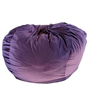 Large Purple Velvet Bean Bag Covers
