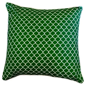 Green Hex Cushion Covers