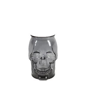 Black Small Skull Vase 