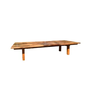Low Natural Wooden Table
