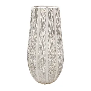 White Spiked Vase