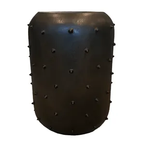 Black Spiked Ceramic Side Table