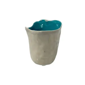 Stone & Turquoise Clay Votive