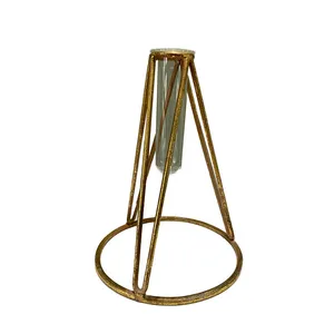 Clear Glass Speciman Vase on Stand