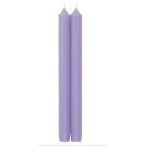 Smooth Lavender Tapered Dinner Candles