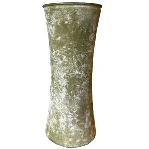 Green Moss Glass Vase