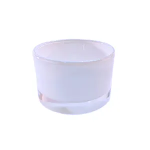 White Glass Tealight Holder