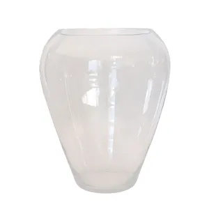 Clear Glass Extra Large Tulip Shaped Vase