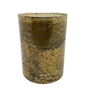 Gold Cylinder Vase