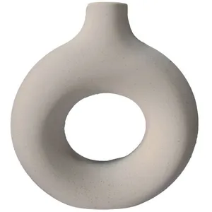 Cream Donut Vase - Large
