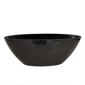 Large Black Boat Vase