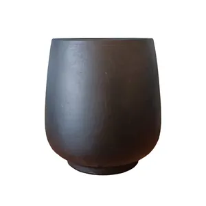 Black Egg Shaped Vase