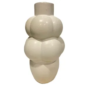 Ivory Ceramic Bubble Vase