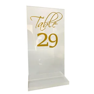 Gold Perspex Table Numbers