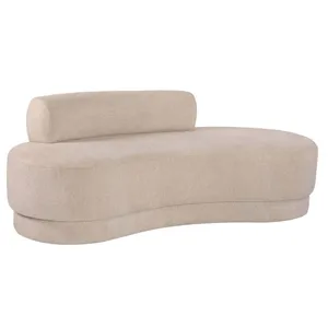 Cream Oval 3 Seater Couch