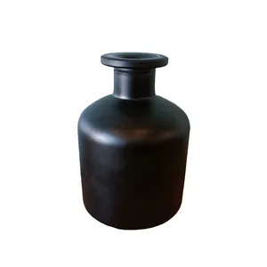 Black Bottle Bud Vase