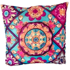 Boxed Floral Cushion Cover