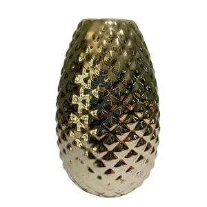 Gold Pineapple Bud Vase