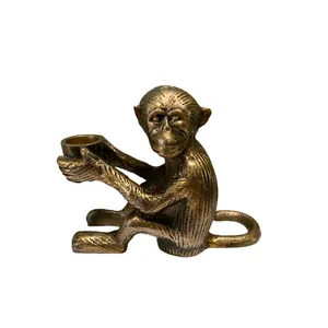 Copper Monkey Candleholder